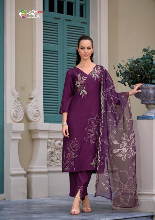 Lady Leela Rabya Silk Kurti Bottom With Dupatta